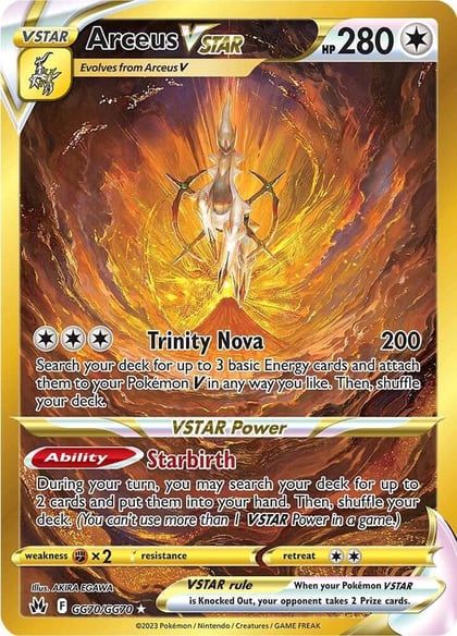 Arceus VSTAR (Secret), SWSH: Crown Zenith: Galarian Gallery GG70/GG70