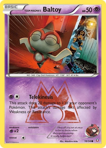 Team Magma's Baltoy, Double Crisis 10/34