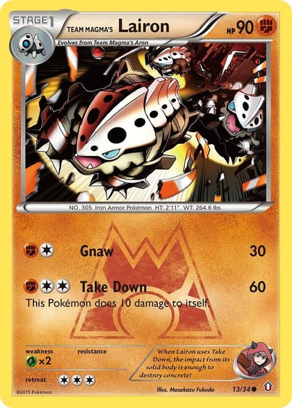 Team Magma's Lairon, Double Crisis 13/34