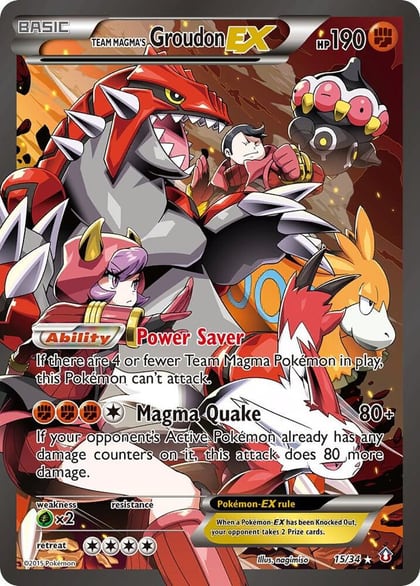 Team Magma's Groudon EX, Double Crisis 15/34