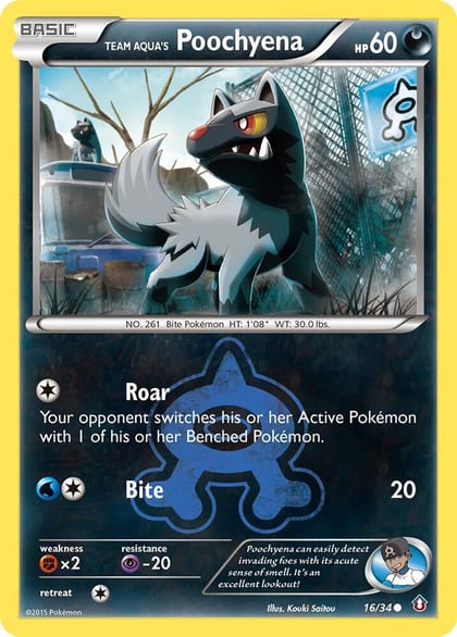 Team Aqua's Poochyena, Double Crisis 16/34