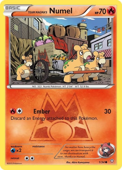 Team Magma's Numel, Double Crisis 1/34