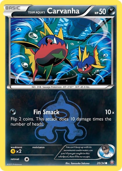 Team Aqua's Carvanha, Double Crisis 20/34