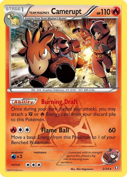 Team Magma's Camerupt, Double Crisis 2/34