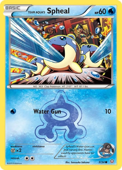 Team Aqua's Spheal, Double Crisis 3/34