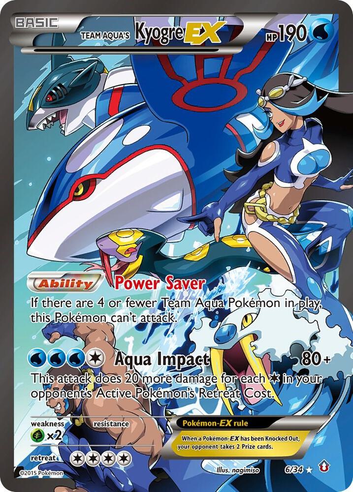 Team Aqua's Kyogre EX, Double Crisis 6/34