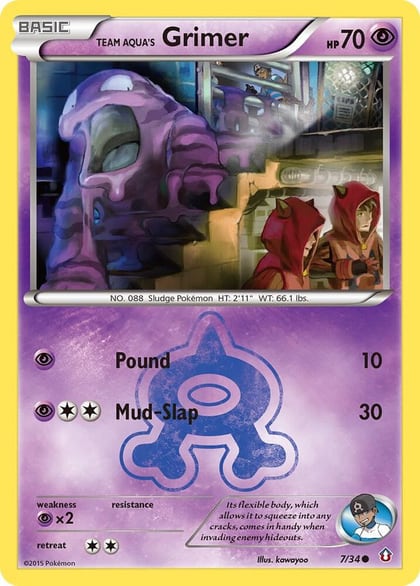 Team Aqua's Grimer, Double Crisis 7/34