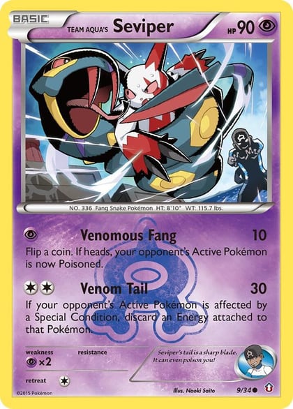 Team Aqua's Seviper, Double Crisis 9/34