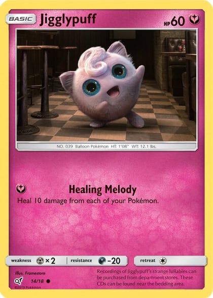Jigglypuff (Holo Common), Detective Pikachu 14/18