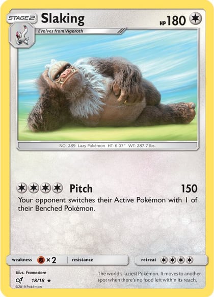 Slaking, Detective Pikachu 18/18