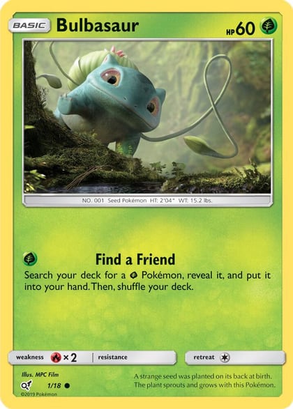 Bulbasaur (Holo Common), Detective Pikachu 1/18