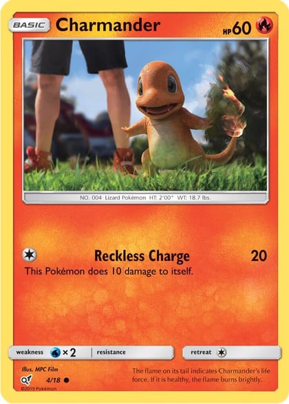 Charmander (Holo Common), Detective Pikachu 4/18