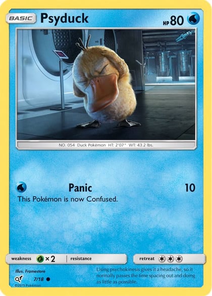 Psyduck (Holo Common), Detective Pikachu 7/18