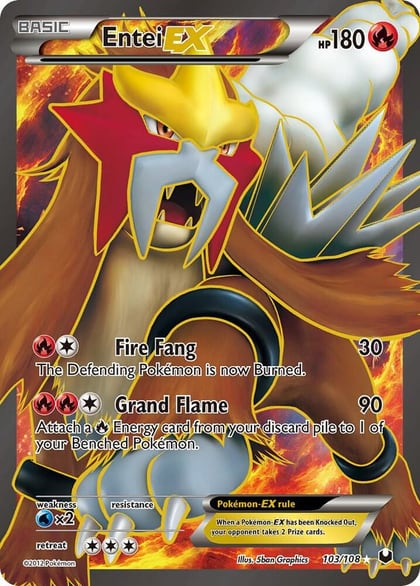 Entei EX (103 Full Art), Dark Explorers 103/108