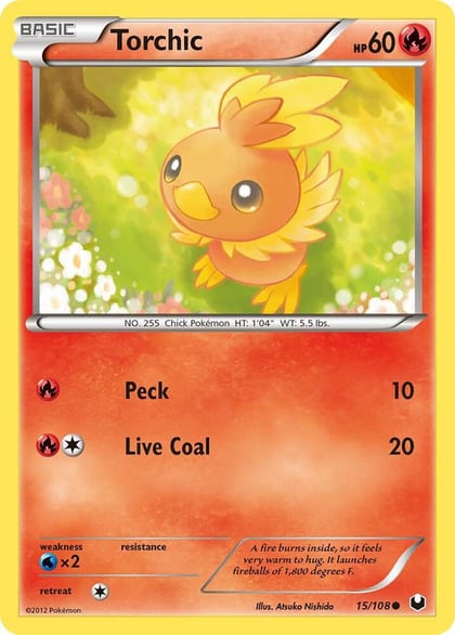 Torchic (15), Dark Explorers 15/108