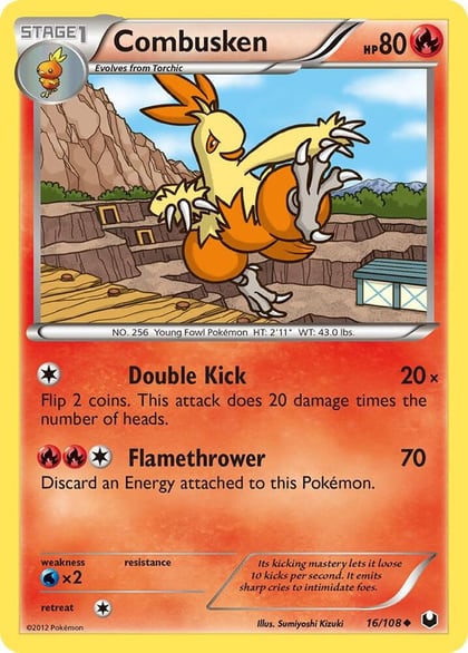 Combusken, Dark Explorers 16/108