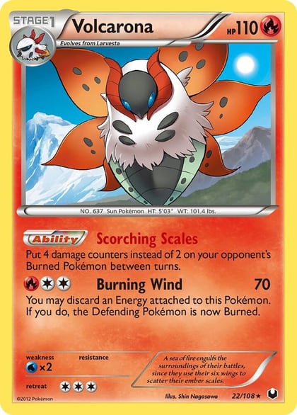 Volcarona, Dark Explorers 22/108
