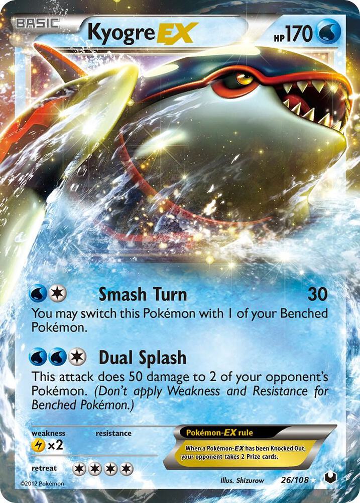 Kyogre EX, Dark Explorers 26/108