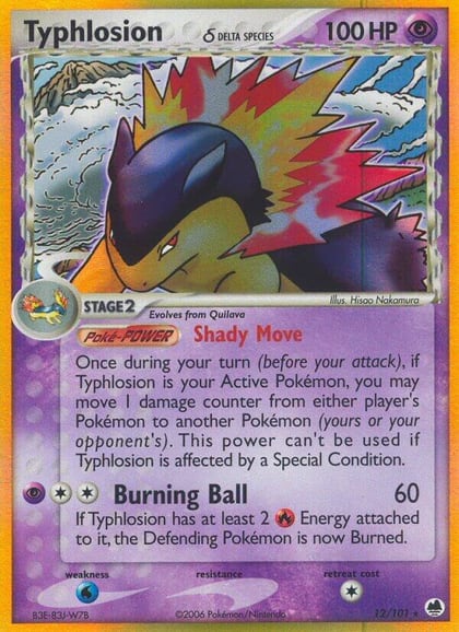 Typhlosion (Delta Species), Dragon Frontiers 12/101