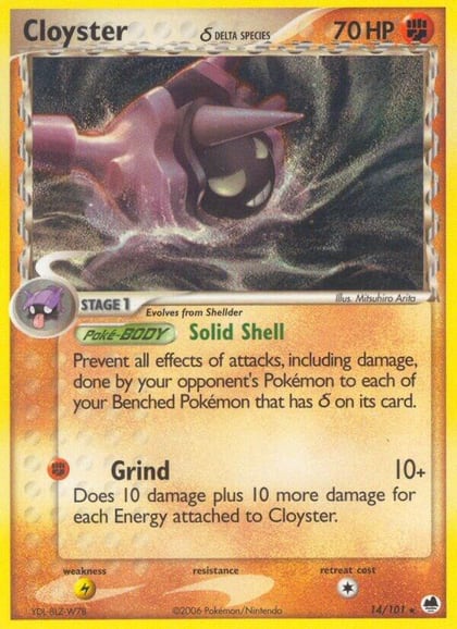 Cloyster (Delta Species), Dragon Frontiers 14/101