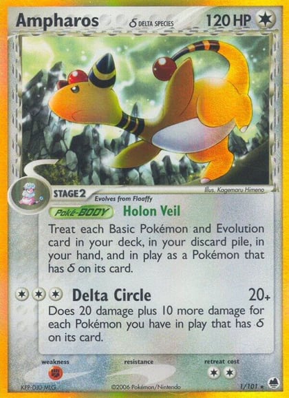 Ampharos (Delta Species), Dragon Frontiers 1/101