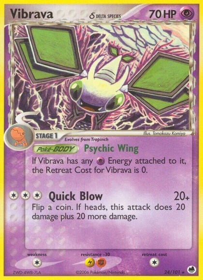 Vibrava - 024/101 (Delta Species), Dragon Frontiers 24/101