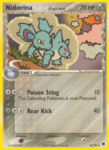 Nidorina (Delta Species), Dragon Frontiers 34/101