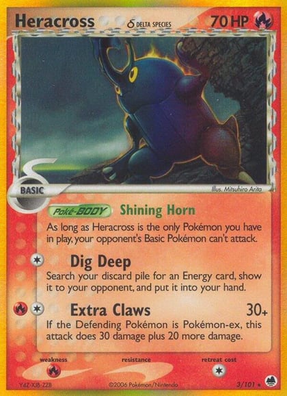 Heracross (Delta Species), Dragon Frontiers 3/101