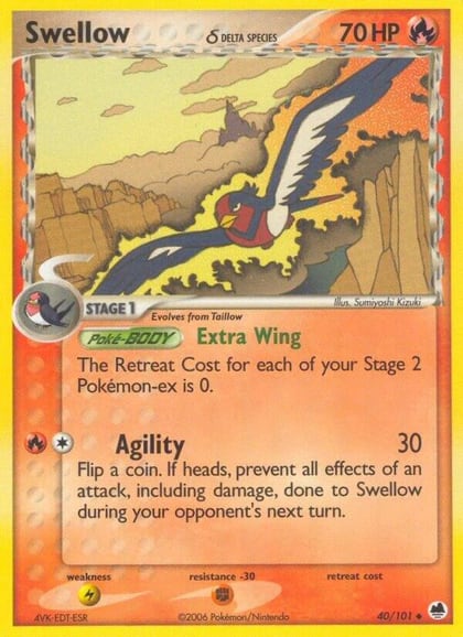 Swellow (Delta Species), Dragon Frontiers 40/101