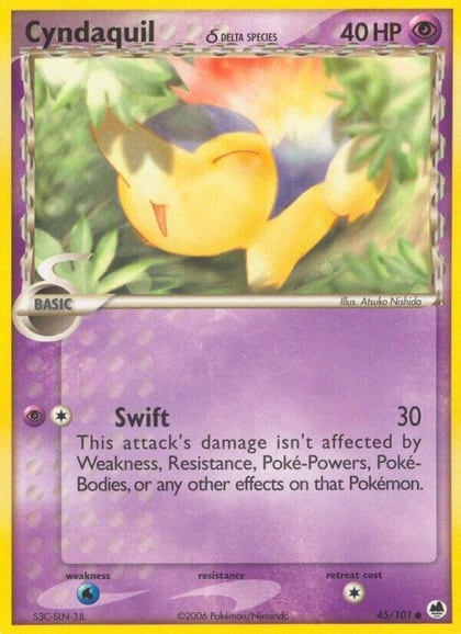 Cyndaquil (Delta Species), Dragon Frontiers 45/101
