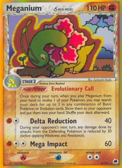 Meganium (Delta Species), Dragon Frontiers 4/101