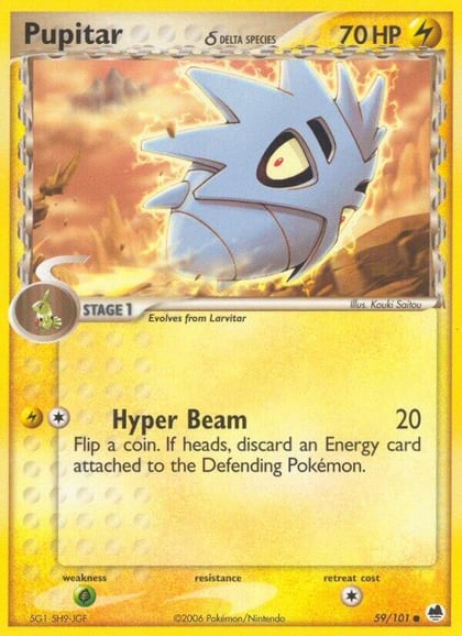 Pupitar (Delta Species), Dragon Frontiers 59/101