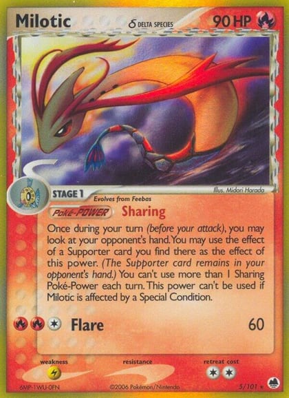Milotic (Delta Species), Dragon Frontiers 5/101
