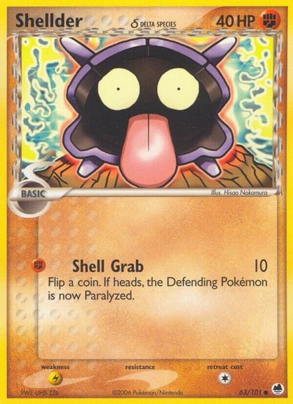 Shellder (Delta Species), Dragon Frontiers 63/101