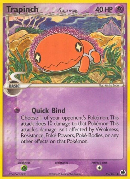 Trapinch - 069/101 (Delta Species), Dragon Frontiers 69/101