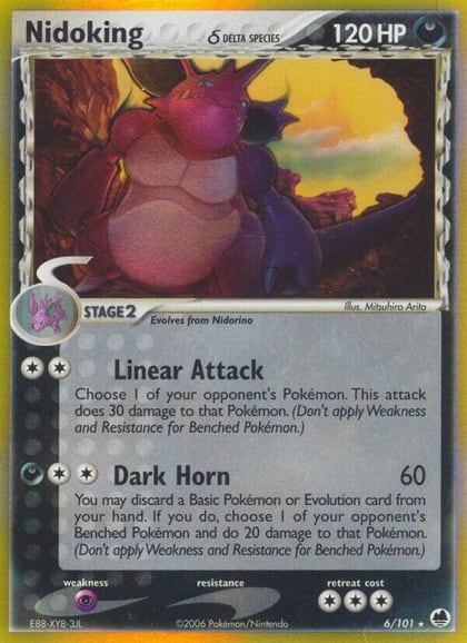 Nidoking (Delta Species), Dragon Frontiers 6/101