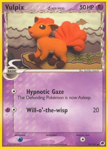 Vulpix (Delta Species), Dragon Frontiers 70/101