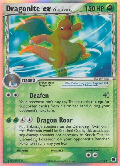 Dragonite ex (Delta Species), Dragon Frontiers 91/101