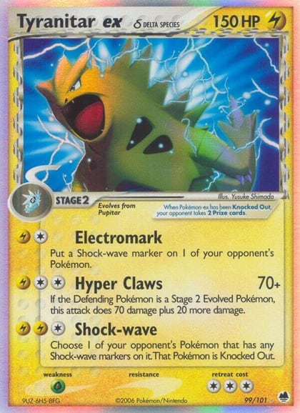 Tyranitar ex (Delta Species), Dragon Frontiers 99/101