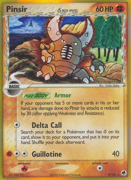Pinsir (Delta Species), Dragon Frontiers 9/101