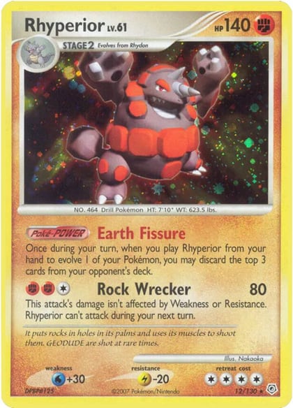 Rhyperior, Diamond and Pearl 12/130