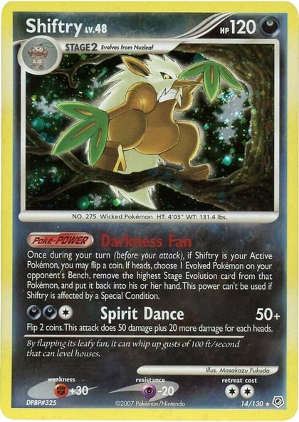 Shiftry, Diamond and Pearl 14/130