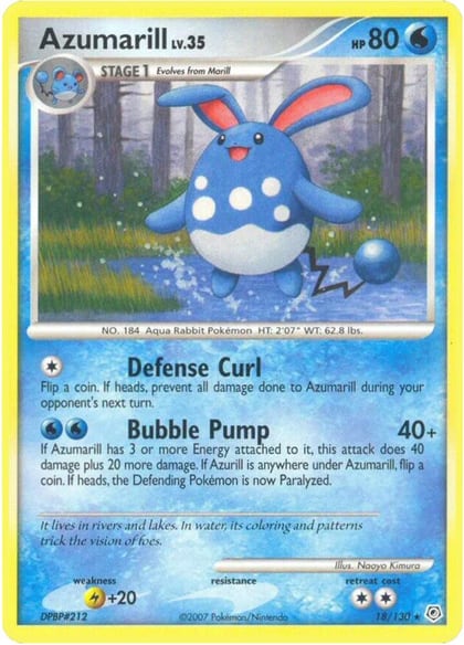 Azumarill, Diamond and Pearl 18/130