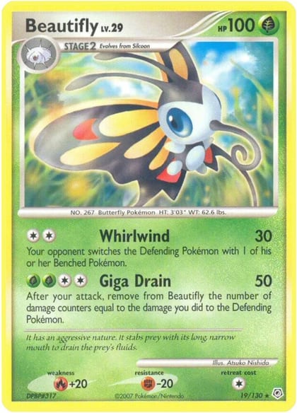 Beautifly, Diamond and Pearl 19/130