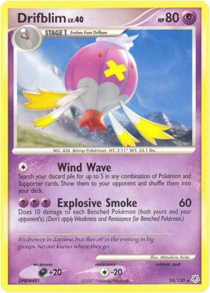 Drifblim, Diamond and Pearl 24/130