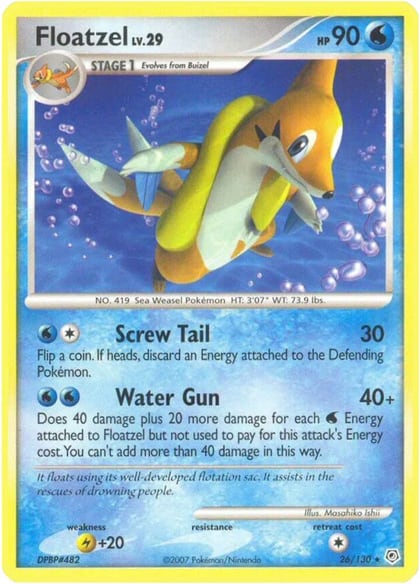 Floatzel, Diamond and Pearl 26/130