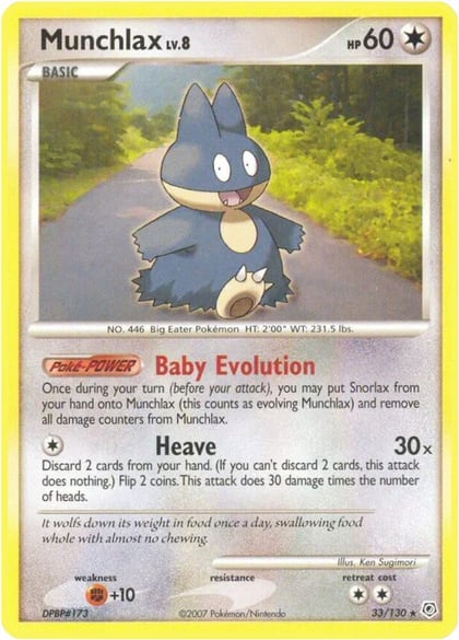 Munchlax, Diamond and Pearl 33/130