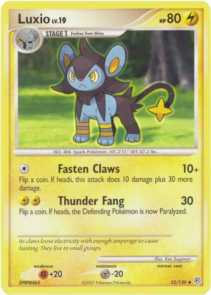Luxio, Diamond and Pearl 52/130