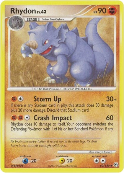 Rhydon, Diamond and Pearl 60/130