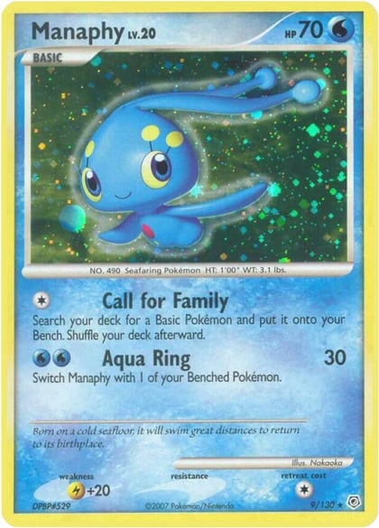 Manaphy, Diamond and Pearl 9/130